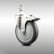 Service Caster 5 Inch 316SS Thermoplastic Rubber Swivel 1/2 Inch Stem Caster Total Lock Brake SCC SCC-SS316TSTTL20S514-TPRB-121315 - alternate 1